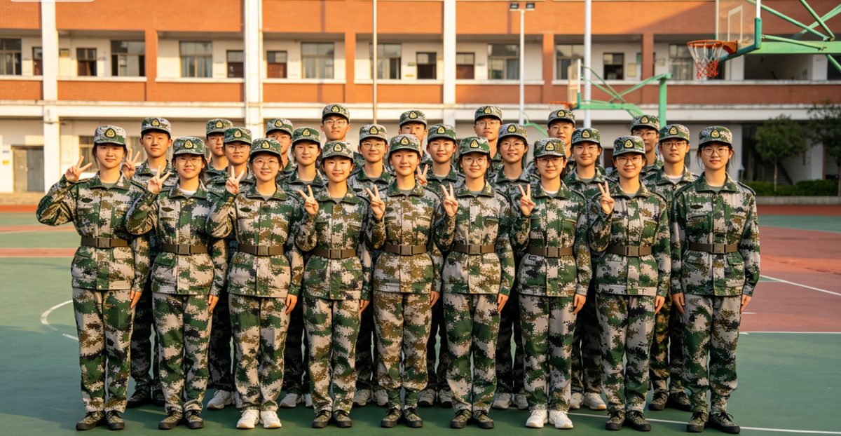 军训合照